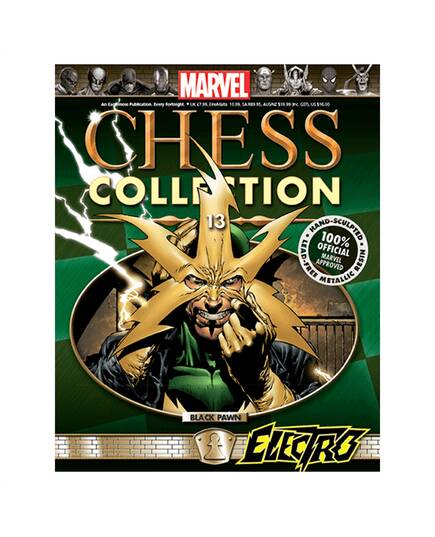 Marvel Chess Eaglemoss 13 ELECTRO (BLACK PAWN)-