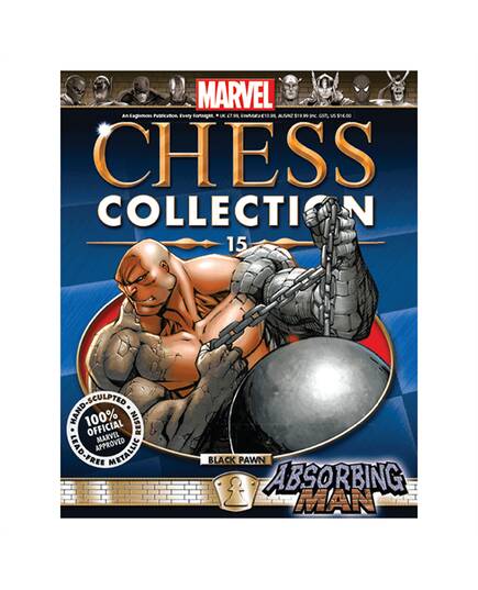 Marvel Chess Eaglemoss 15 ABSORBING MAN (BLACK PAWN)-