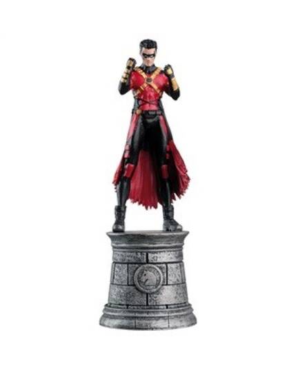 DC Chess Eaglemoss 20 Red Robin white knight-