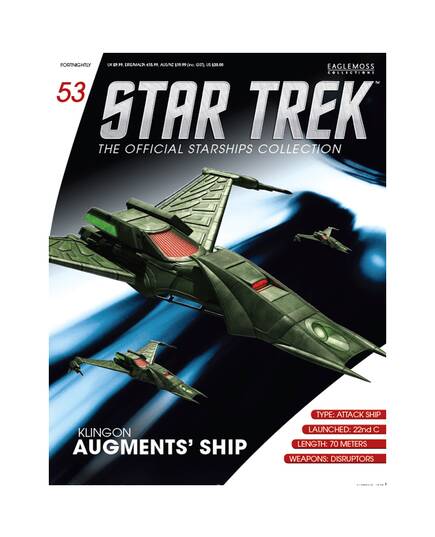 Eaglemoss Star Trek 053 Klingon Augments' Ship-