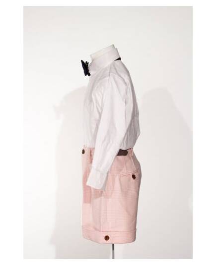 Cedric-white and pink striped shirt-