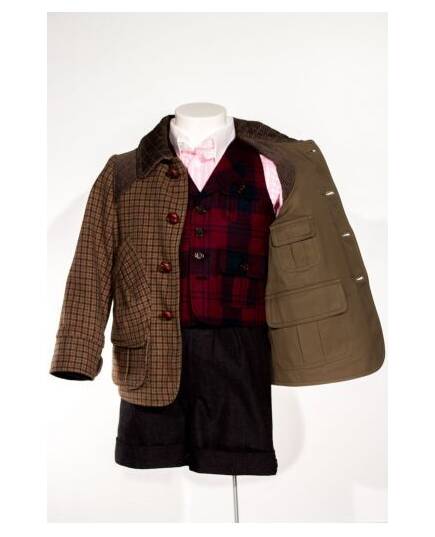 Mario-tartan wool hunting coat-