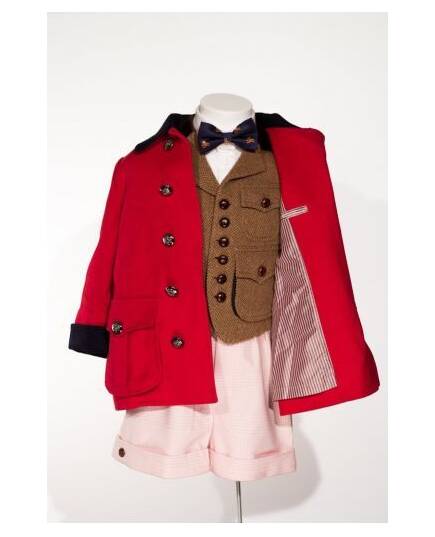 Michelle-Red wool car coat-