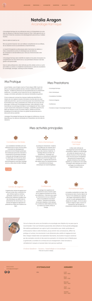 Page complete du site