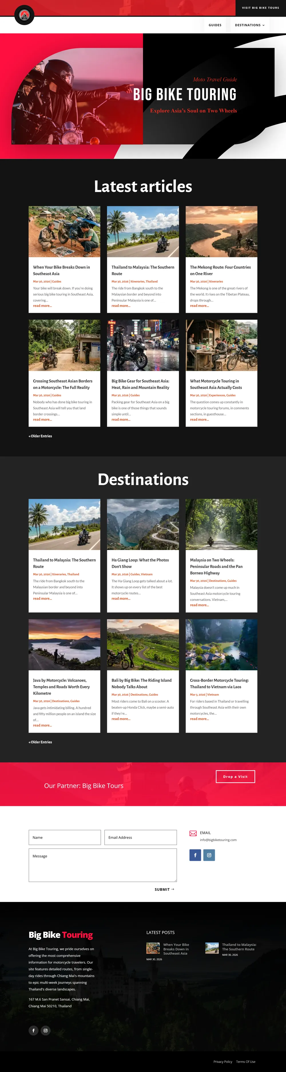 Page complete du site