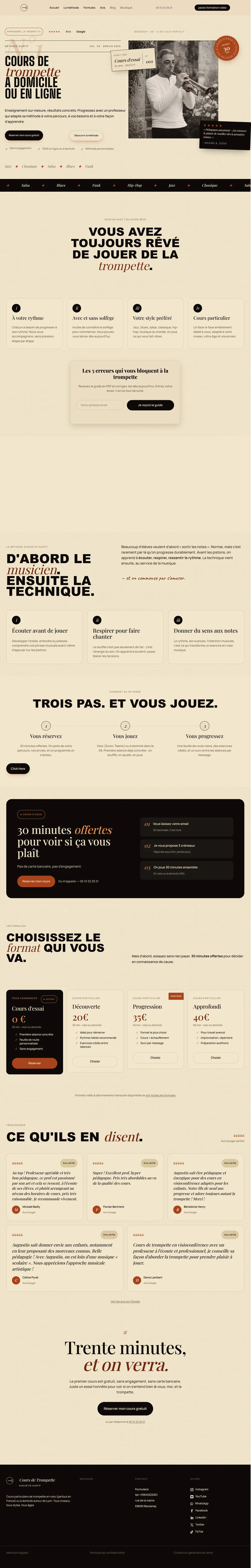Page complete du site