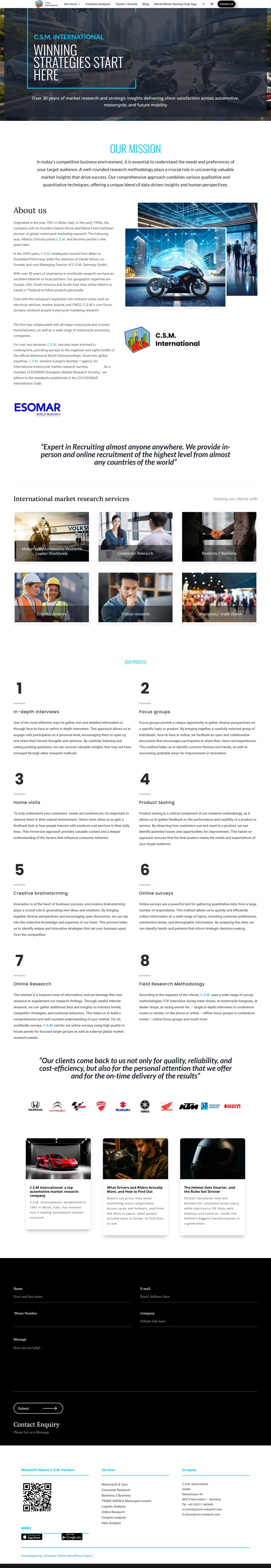 Page complete du site
