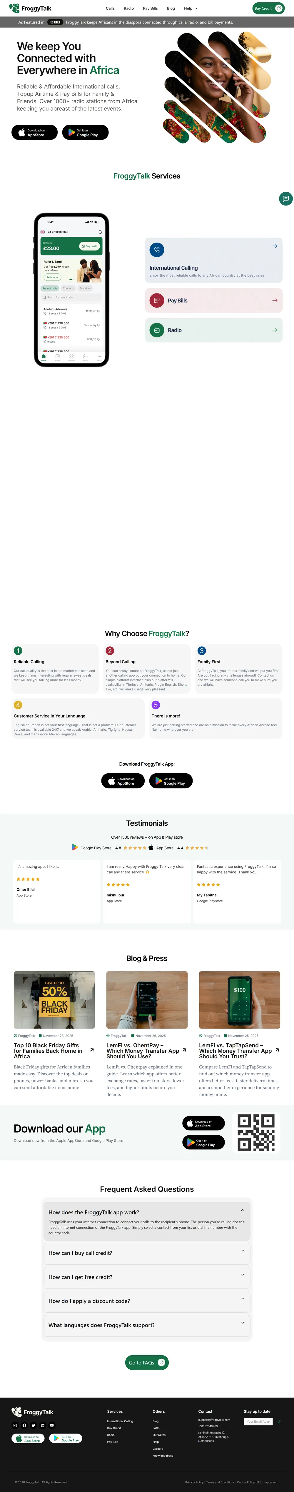 Page complete du site