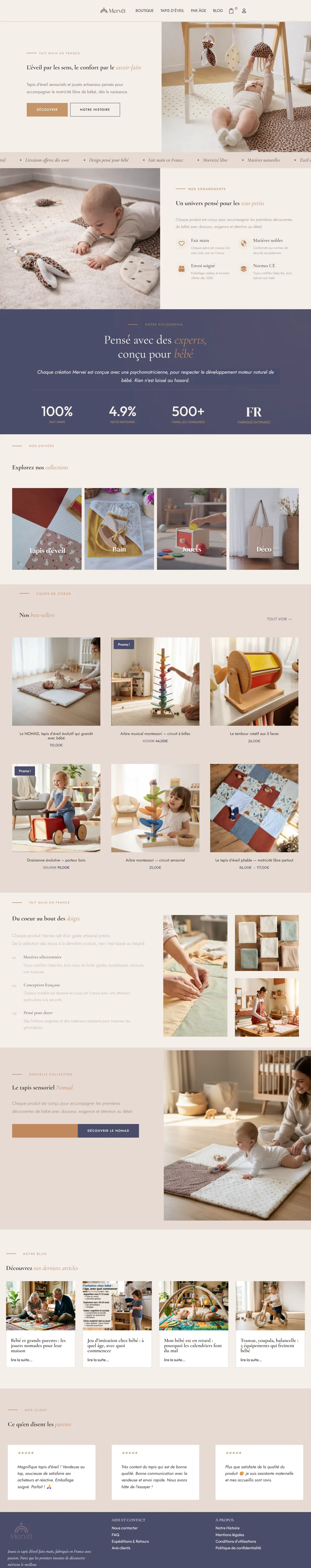 Page complete du site