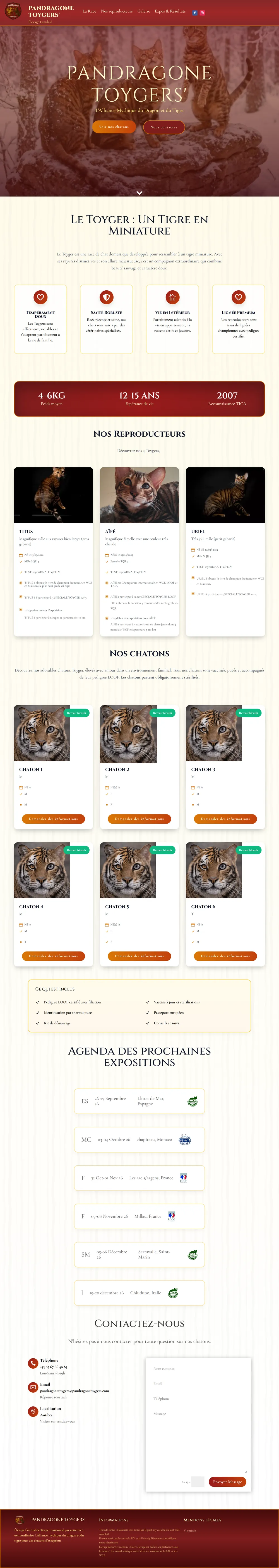 Page complete du site