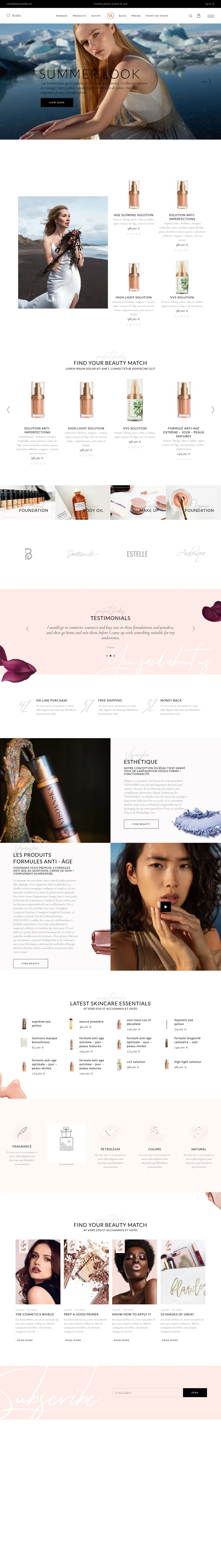 Page complete du site