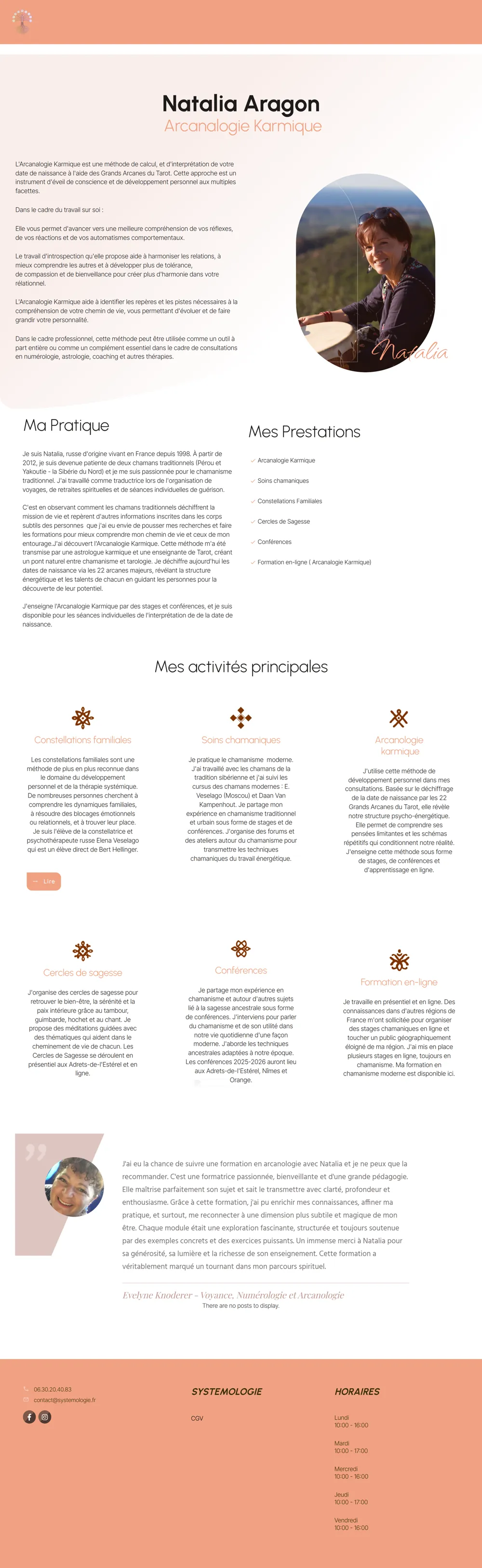 Page complète du site