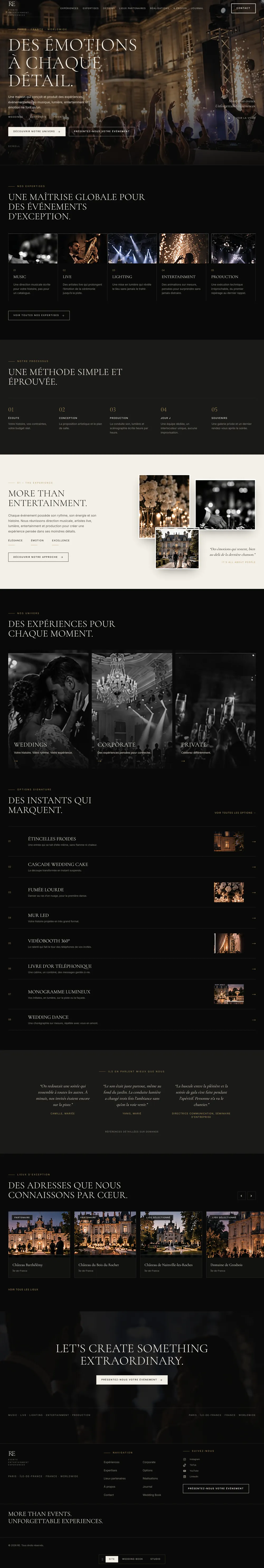 Page complète du site