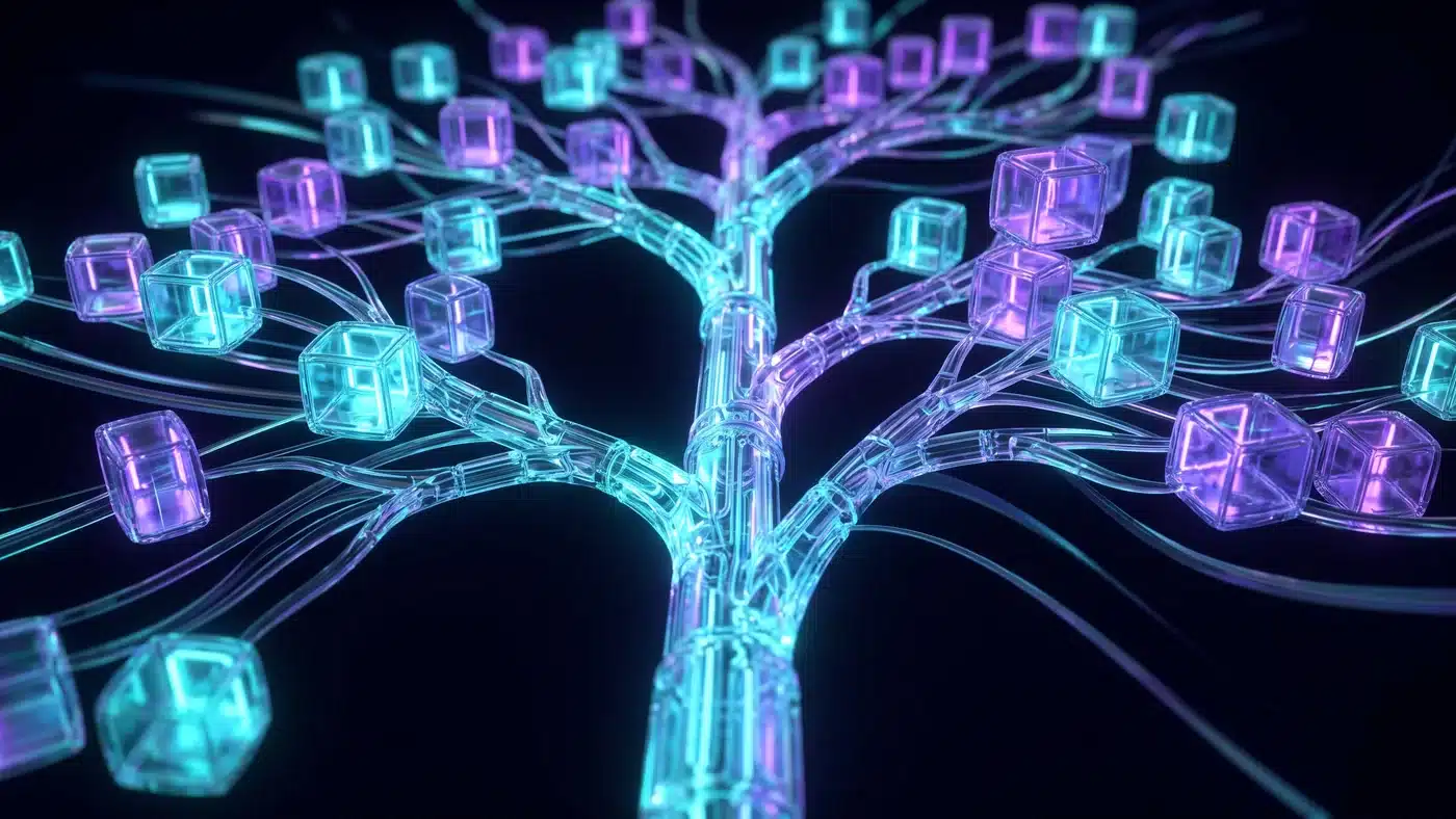 WordPress Multisite: When to Use It, and When to Avoid It A glowing glass trunk branching into many identical translucent rooms